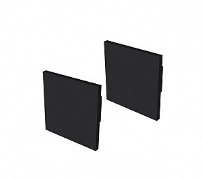 ACESSÓRIOS PERFIL SPIRE 35 TAMPA / PRESILHA SOB 35X35mm PRETO FOSCO