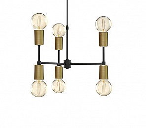 PENDENTE TASCHIBRA EQUILIBRIUM 6XE27 OURO