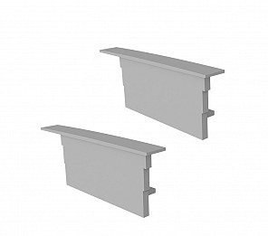 ACESSÓRIOS PERFIL ZENITH 62 TASCHIBRA TAMPA / PRESILHA EMB 25X62mm BRANCA