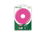 12V - FITA LED NEON FLEX TASCHIBRA 8W 120 LEDS/M 5M COM FONTE AUTOVOLT IP65 ROSA