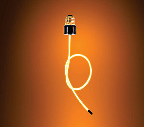 LÂMPADA LED FILAMENTO TASCHIBRA FLOW 4,8W AMBAR E27