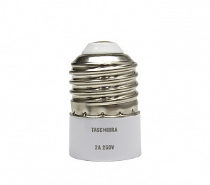 SOQUETE ADAPTADOR E27-E14 SACO PLAST C/ 2PÇS