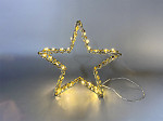 FIGURA ILUMINADA 3D LED TASCHIBRA ESTRELAS COM FITA DOURADA AUTOVOLT 3000K