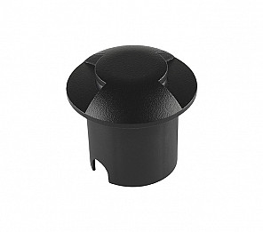 BALIZADOR DE SOLO taschibra  LED DOME 2 FACHOS 1W 3000K PRETO