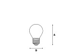 LÂMPADA LED BOLINHA VERDE 1W TASCHIBRA