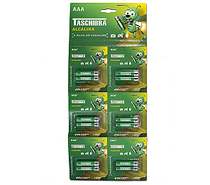 PILHA ALCALINA AAA TASCHIBRA BLISTER DESTACÁVEL 2