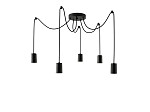 PENDENTE TASCHIBRA TEARS 5XE27 PRETO