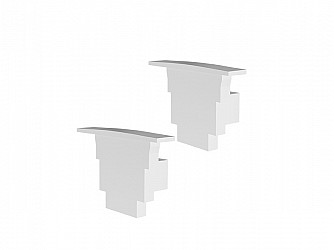 ACESSÓRIOS PERFIL VERTEX 25 TAMPA / PRESILHA EMB 17X25mm BRANCA