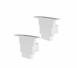 ACESSÓRIOS PERFIL VERTEX 25 TAMPA / PRESILHA EMB 17X25mm BRANCA