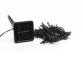 CORDAO TASCHIBRA 100 LEDS ENERGIA SOLAR BRANCO