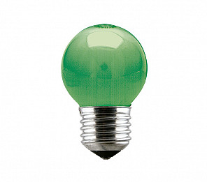 LÂMPADA INCANDESCENTE BOLINHA VERDE 15W TASCHIBRA