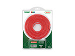 12V - FITA LED TASCHIBRA NEON FLEX 8W 120 LEDS/M 5M VERMELHA IP65