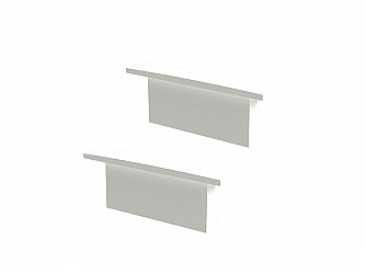 ACESSÓRIOS PERFIL VERTEX 24 TAMPA / PRESILHA EMB 9X24mm BRANCA