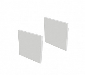 ACESSÓRIOS PERFIL SPIRE 35 TAMPA / PRESILHA SOB 35X35mm BRANCA