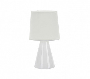 ABAJUR DE CERAMICA POTTERY E27 BRANCO 25CM