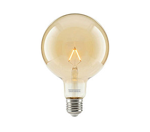 LÂMPADA LED TASCHIBRA FILAMENTO VINTAGE GLOBO G125  AUTOVOLT AMBAR