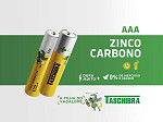 PILHA ZINCO-CARBONO AAA TASCHIBRA PACK 4
