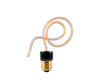 LÂMPADA LED FILAMENTO TASCHIBRA FLEXILE 4,8W AMBAR E27