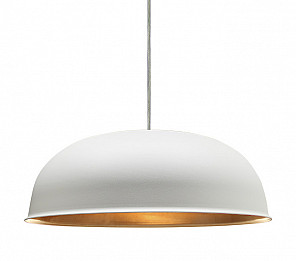 PENDENTE TASCHIBRA WHITE FESTIVAL 1XE27 - BRANCO FOSCO + COBRE