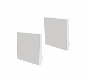 ACESSÓRIOS PERFIL APEX 24 TAMPA / PRESILHA SOB 23X24mm BRANCA