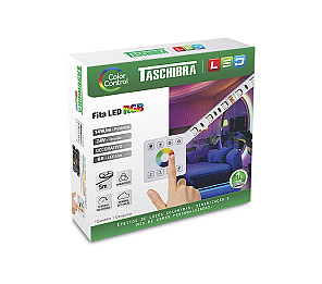 FITA LED TASCHIBRA COLOR CONTROL 14W 60 LEDS/M 5M 24V IP20 COM CONTROLE