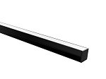 PERFIL LED TASCHIBRA APEX 24 SOBREPOR 23X24X3000mm PRETO FOSCO