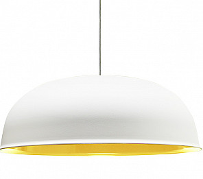 PENDENTE TASCHIBRA WHITE FESTIVAL 1XE27 - BRANCO FOSCO + AMARELO