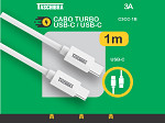 CABO TURBO TASCHIBRA C3CC-1B USB-C USB-C 1m 3A BRA