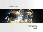 CORDÃO LUMINOSO TASCHIBRA 200 LED ESTÁTICO COM LED FLASH ISOL BR 3000K