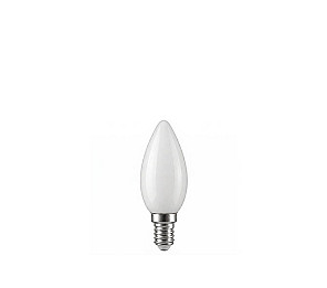 LÂMPADA INCANDESCENTE TASCHIBRA VELA LISA LEITOSA 25W E14