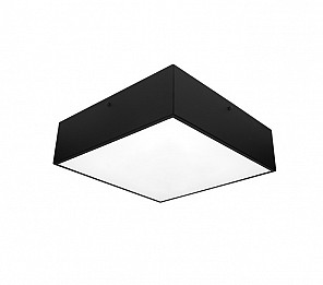 PLAFON TASCHIBRA QUADRA 4XE27 PRETO FOSCO