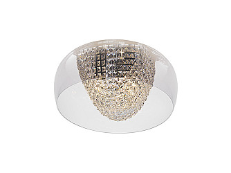 PLG-695 - PLAFON TASCHIBRA GIULIA Ø500MM 3XE27 TRANSPARENTE