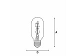 LÂMPADA FILAMENTO DE CARBONO TASCHIBRA T45 40W