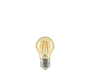 LÂMPADA LED TASCHIBRA FILAMENTO VINTAGE GLOBO G45  AUTOVOLT AMBAR