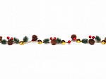 CORDÃO LUMINOSO TASCHIBRA 10 LEDS PINHAS PILHA 3000K