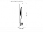 LAMP LED TASCHIBRA FILAMENTO VINTAGE TUBULAR T30  AUTOVOLT AMBAR