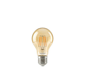 LÂMPADA LED TASCHIBRA FILAMENTO VINTAGE DIMERIZÁVEL A60 4W AMBAR