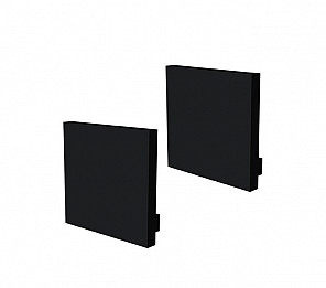 ACESSÓRIOS PERFIL APEX 24 TAMPA / PRESILHA SOB 23X24mm PRETO FOSCO