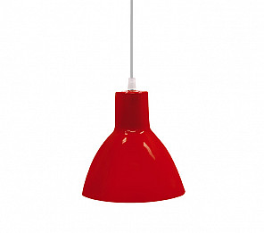 PENDENTE TASCHIBRA DESIGN TD 622/1 VERMELHO P/ 1LÂMPADA E-27