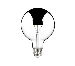 LÂMPADA LED TASCHIBRA FILAMENTO DEFLETORA ESPELHADA GLOBO G125