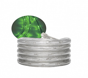 CORDA LUMINOSA LED PRO 100 METROS  13MM 2 FIOS VERDE TASCHIBRA