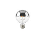 LÂMPADA LED TASCHIBRA FILAMENTO DEFLETORA ESPELHADA GLOBO G95