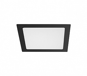 PAINEL LED TASCHIBRA 18W LUX QUADRADO EMBUTIR PRETO