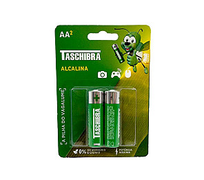 PILHA ALCALINA AA TASCHIBRA BLISTER 2