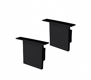 ACESSÓRIOS PERFIL APEX 35 TAMPA / PRESILHA EMB 28X35mm PRETO FOSCO