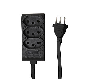 EXTENSÃO TASCHIBRA 3 TOMADAS 2P+T 5m 10A