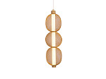 PENDENTE TASCHIBRA LED CÁDIS 3000K 8W OURO/PRETO