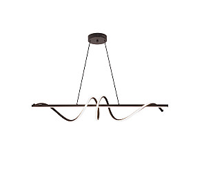 PENDENTE TASCHIBRA LED MUNIQUE 3000K 36W PRETO