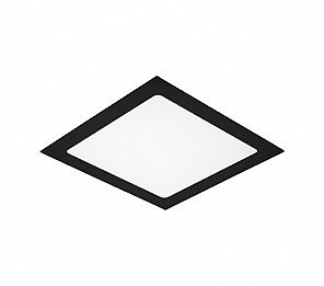 PAINEL LED 18W LYS QUADRADO EMBUTIR PRETO