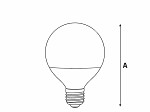LÂMPADA TASCHIBRA GLOBO LED 100 9,5W